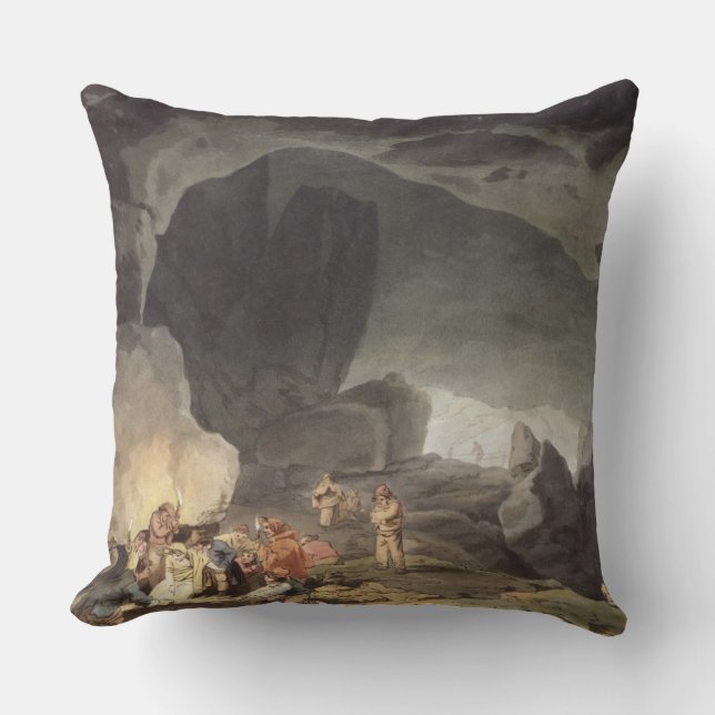 Joseph Mallord William Turner | Peaks Hole, Derbys Throw Pillow (Front)