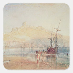 Joseph Mallord William Turner Scarborough, 1825 Square Sticker