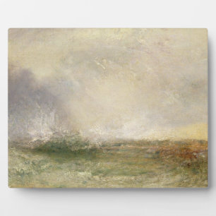 Joseph Mallord William Turner Stormy Sea Breakin Plaque