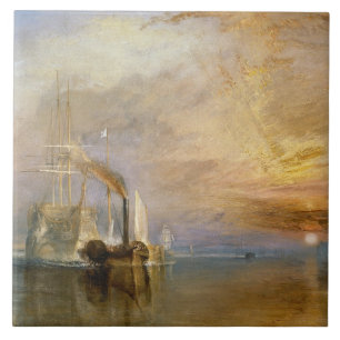 Joseph Mallord William Turner The Fighting Temer Tile