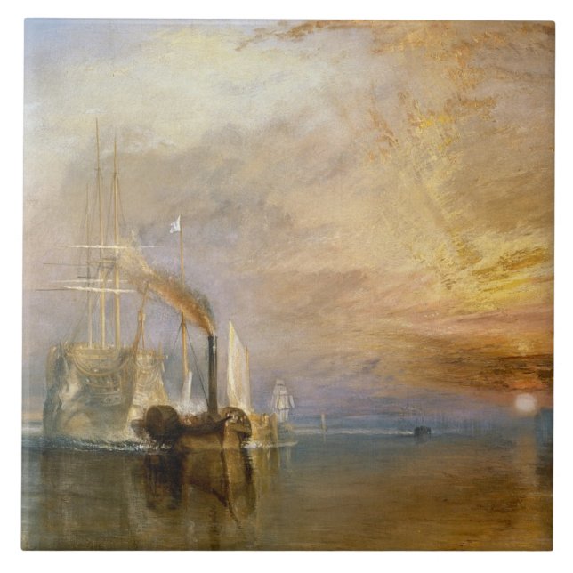Joseph Mallord William Turner | The Fighting Temer Tile (Front)