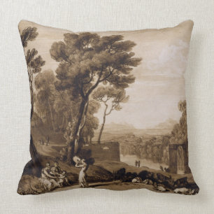 Joseph Mallord William Turner The Woman and Tamb Throw Pillow