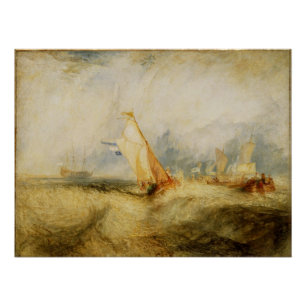 Joseph Mallord William Turner   Van Tromp Going Ab Poster
