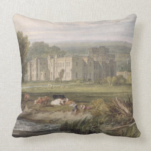 Joseph Mallord William Turner   View of Hampton Co Throw Pillow