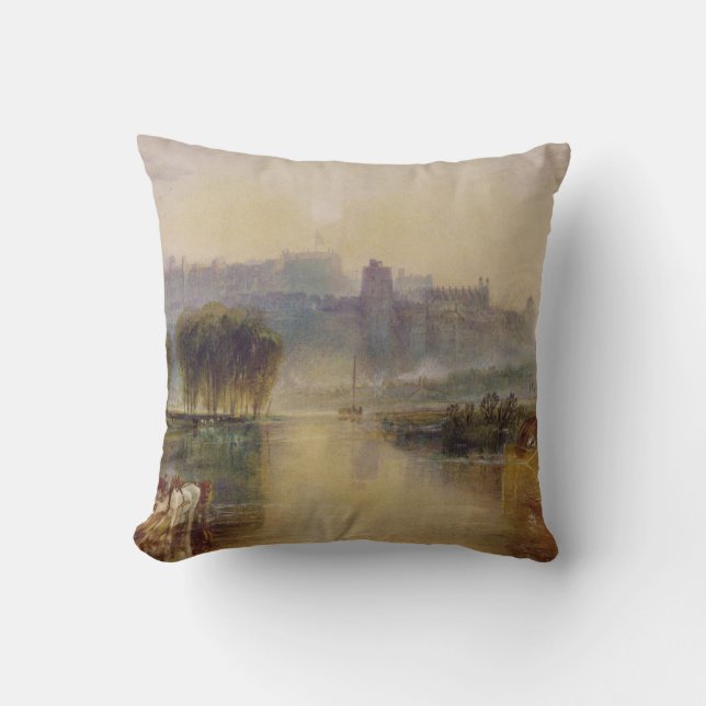 Joseph Mallord William Turner | Windsor Castle Throw Pillow (Front)