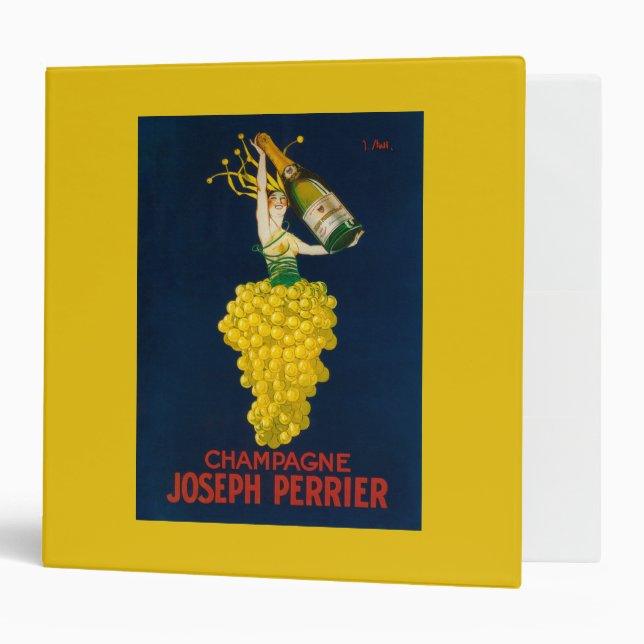 Joseph Perrier Champagne Promotional Poster Binder (Front/Inside)