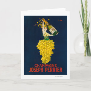 Joseph Perrier Champagne Promotional Poster Card