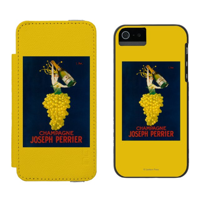 Joseph Perrier Champagne Promotional Poster Incipio iPhone Wallet Case (Side by Side)