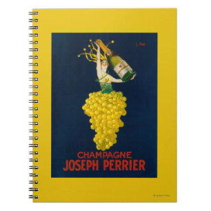 Joseph Perrier Champagne Promotional Poster Notebook