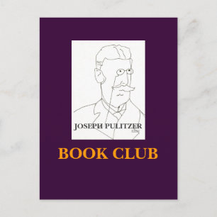 JOSEPH PULITZER, BOOK CLUB - CARTE POSTALE