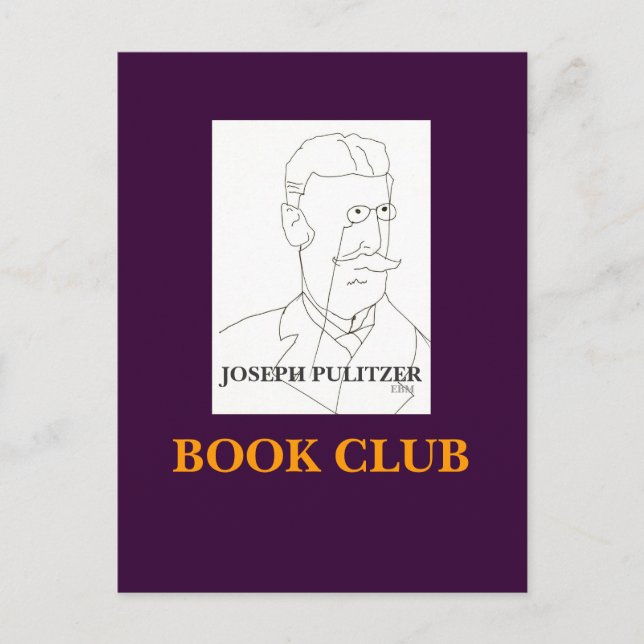 JOSEPH PULITZER, BOOK CLUB - CARTE POSTALE (Devant)