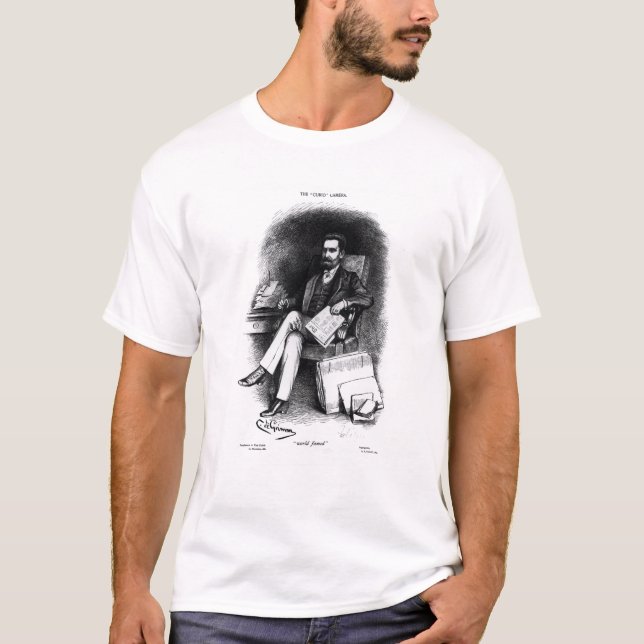 Joseph Pulitzer  from 'The Curio', 1887 T-Shirt (Front)