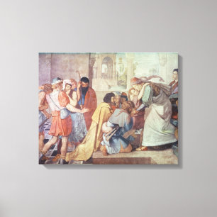 Joseph recognised by his brothers canvas print