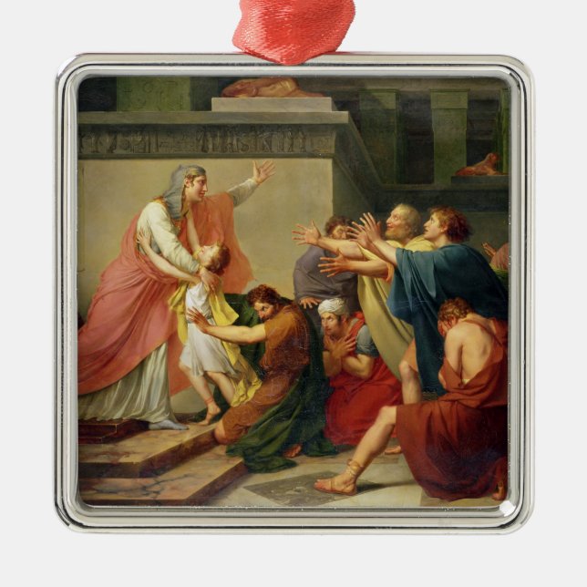 Joseph Recognised by his Brothers Metal Ornament (Front)