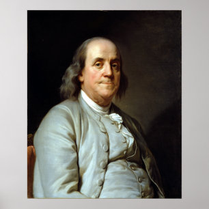 Joseph Siffrein Duplessis Benjamin Franklin Poster