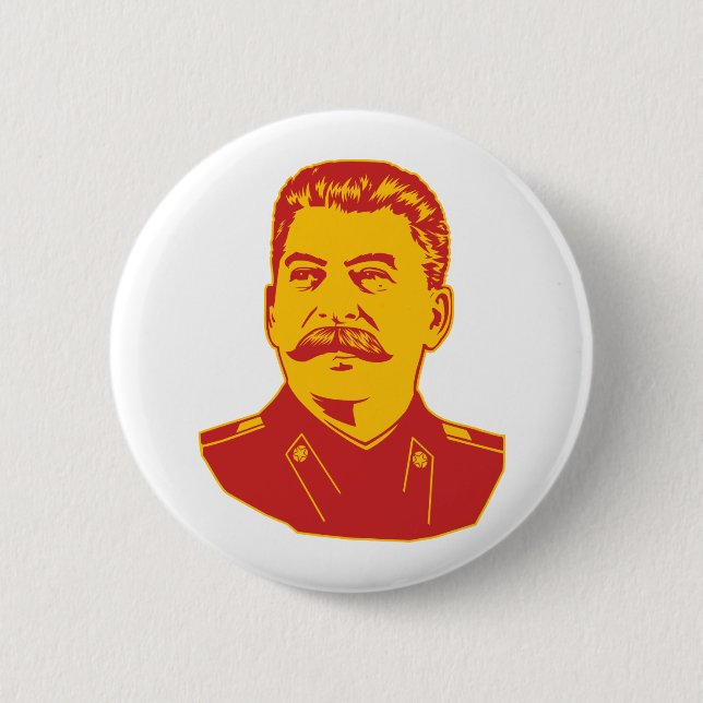 Joseph Stalin Portrait 2 Inch Round Button (Front)