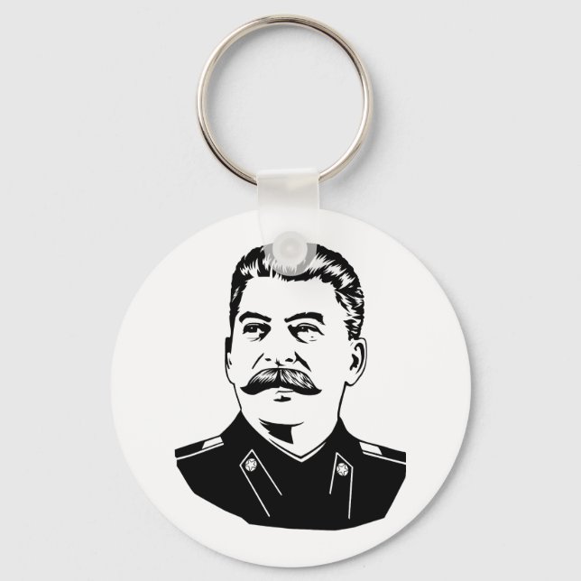 Joseph Stalin Portrait Keychain (Front)