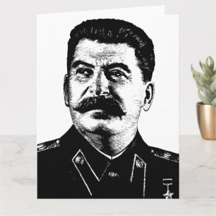 Joseph Stalin, USSR, CCCP, Soviet Union, Communism Card