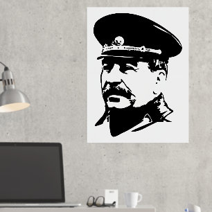 Joseph Stalin, USSR, CCCP, Soviet Union, Communism Foil Prints