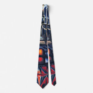 Joseph Stella - Old Brooklyn Bridge Tie