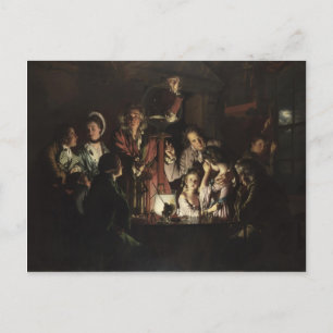 Joseph Wright- An Experiment on a Bird in Air Pump Postcard