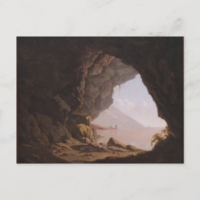 Joseph Wright- Cavern, Near Naples Postcard (Front)