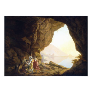 Joseph Wright of Derby Grotto Poster