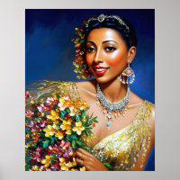 Josephine Baker Floral Art