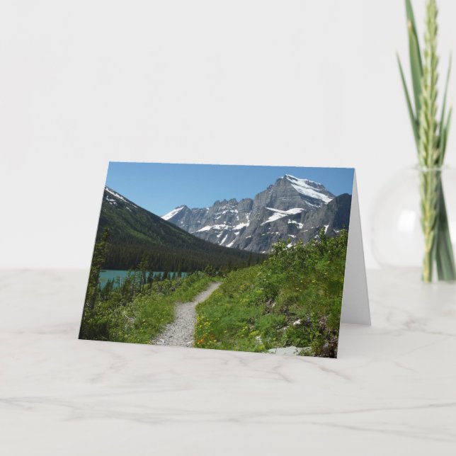 Josephine Lake Trail with Mount Guild at Glacier Card (Front)