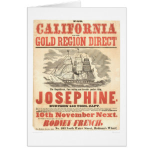"Josephine" to California Advertisement (1280A)