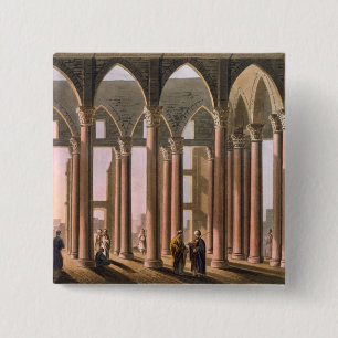 Joseph's Hall in the Castle of Cairo, plate 31 fro 2 Inch Square Button