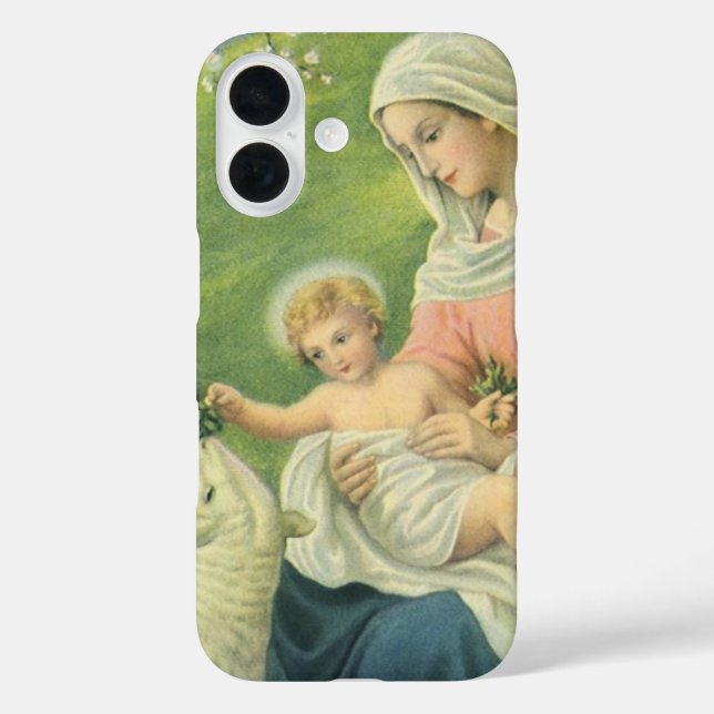 Joseph's Workshop with Mary and Baby Jesus Case-Mate iPhone Case (Back)