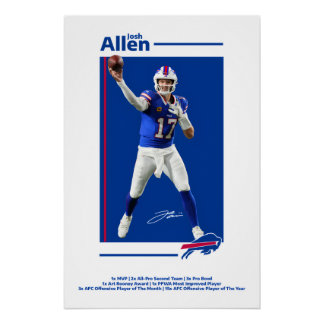 Josh Allen Buffalo Bills Poster