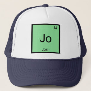 Josh  Name Chemistry Element Periodic Table Trucker Hat