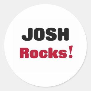 Josh Rocks Classic Round Sticker