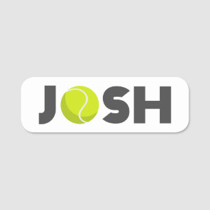 Josh Tennis Name Tag