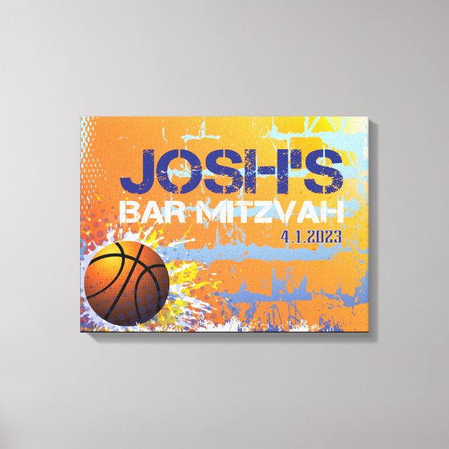 JOSH'S Mitzvah Sign In Board 1 (Front)
