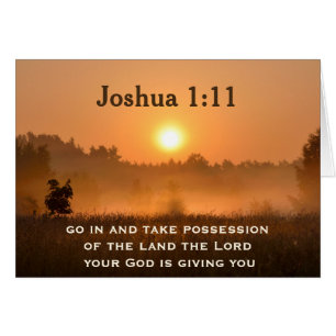 Joshua 1:11 Prenez possession de la carte de terre