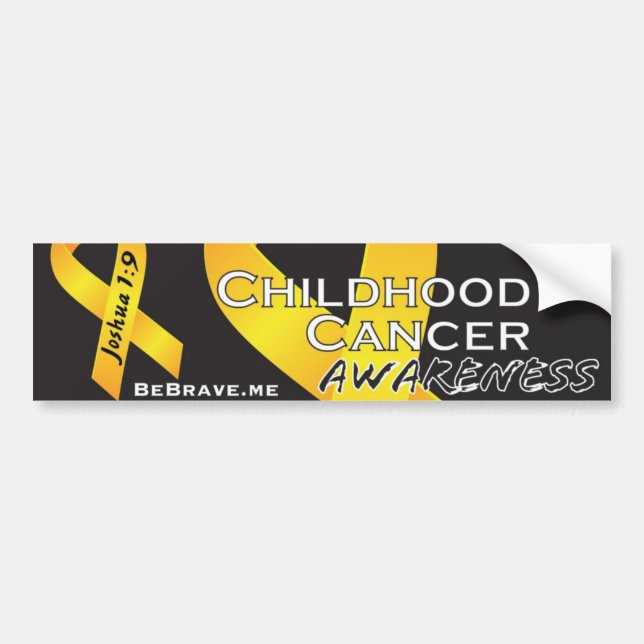 Joshua 1:9 | Be Brave Bumper Sticker (Front)