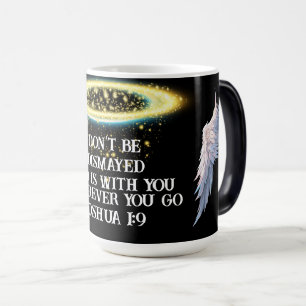 Joshua 1:9 Christian Faith Inspirational Message Magic Mug