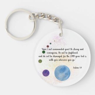 Joshua 1:9 keychain