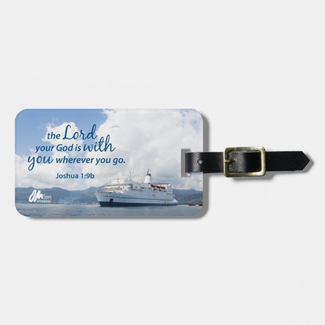 Joshua 1:9 Luggage Tag (Front Horizontal)