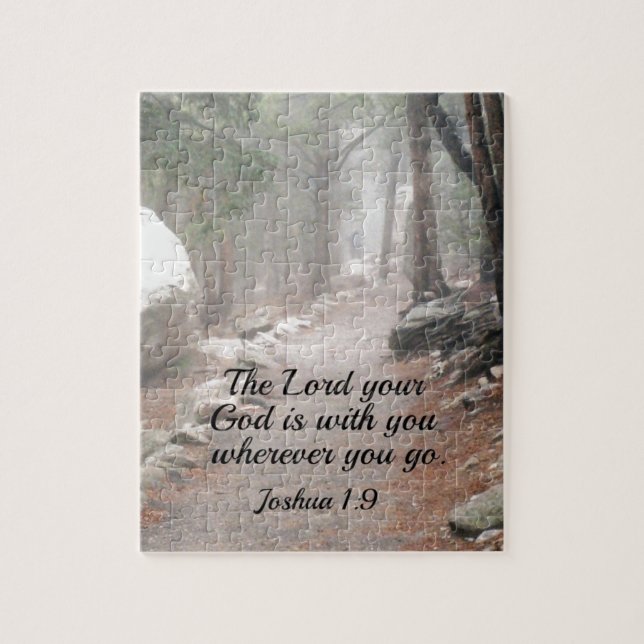 Joshua 1:9 The Lord your God is with you... Jigsaw Puzzle (Vertical)