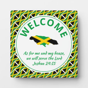 Joshua 24:15 As For Me And My House JAMAICA Plaque