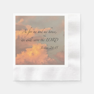 Joshua 24:15 As for me and my… Paper Napkin