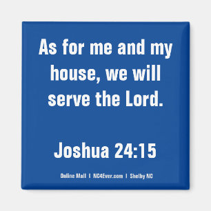 Joshua 24:15 Bible Verse aimant