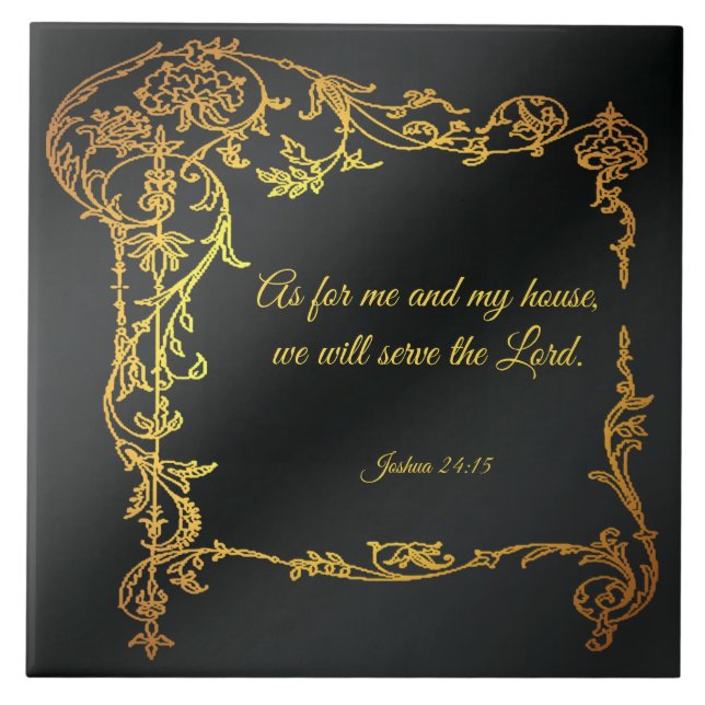 Joshua 24:15 carreaux céramiques (Devant)