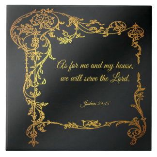 Joshua 24:15 ceramic tile