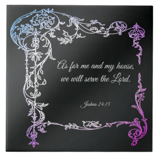 Joshua 24:15 ceramic tile