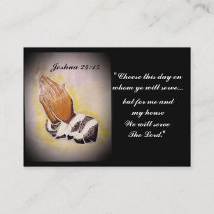 Joshua 24:15 "Choose This Day" Business Card